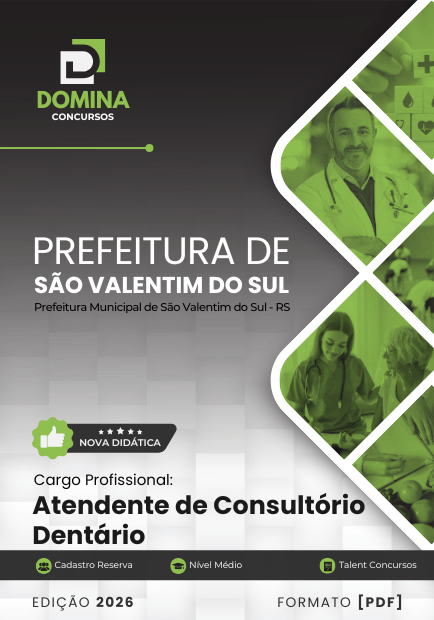 Atendente de Consultório Dentário São Valentim do Sul RS | Apostila 2026 1 Atendente de Consultório Dentário São Valentim do Sul RS | Apostila 2026
