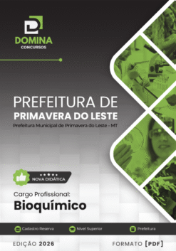 Bioquímico Primavera do Leste MT | Apostila 2026