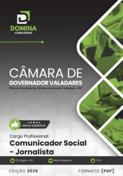 Comunicador Social Câmara Governador Valadares MG | Apostila 2026