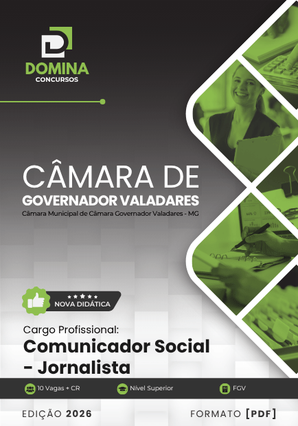 Comunicador Social Câmara Governador Valadares MG | Apostila 2026 1 Comunicador Social Câmara Governador Valadares MG | Apostila 2026