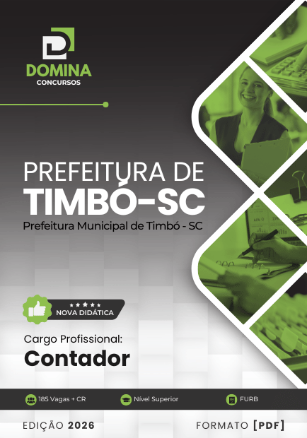 Contador Timbó SC | Apostila 2026 1 Contador Timbó SC | Apostila 2026