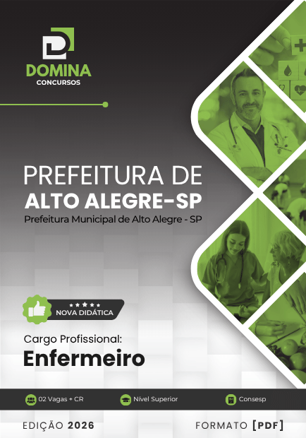 Enfermeiro Alto Alegre SP | Apostila 2026 1 Enfermeiro Alto Alegre SP | Apostila 2026