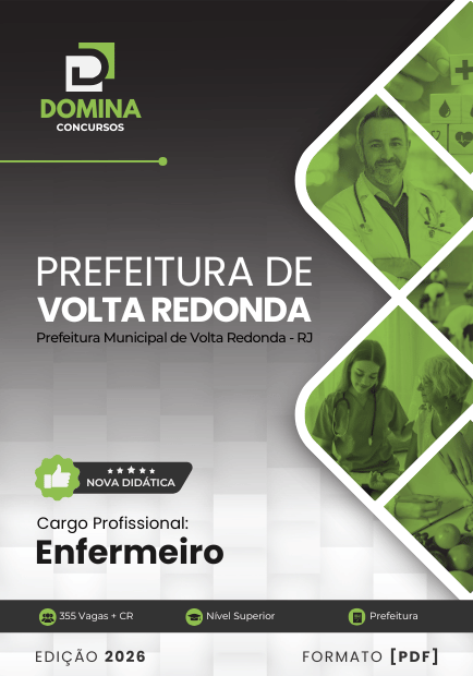 Enfermeiro Volta Redonda RJ | Apostila 2026 1 Enfermeiro Volta Redonda RJ | Apostila 2026