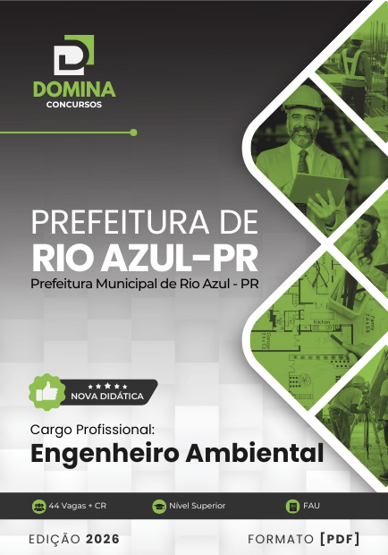 Engenheiro Ambiental Rio Azul PR | Apostila 2026 1 Engenheiro Ambiental Rio Azul PR | Apostila 2026
