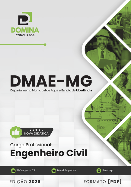Engenheiro Civil DMAE Uberlândia MG | Apostila 2026 1 Engenheiro Civil DMAE Uberlândia MG | Apostila 2026