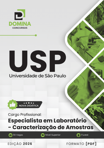 Especialista em Laboratório Caracterização de Amostras USP | Apostila 2026 1 Especialista em Laboratório Caracterização de Amostras USP | Apostila 2026