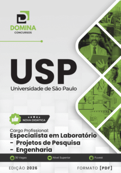 Especialista em Laboratório Projetos de Pesquisa Engenharia USP | Apostila 2026