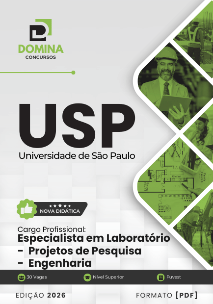Especialista em Laboratório Projetos de Pesquisa Engenharia USP | Apostila 2026 1 Especialista em Laboratório Projetos de Pesquisa Engenharia USP | Apostila 2026