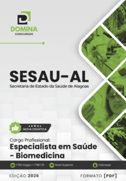 Especialista em Saúde Biomedicina SESAU AL | Apostila 2026
