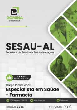 Especialista em Saúde Farmácia SESAU AL | Apostila 2026