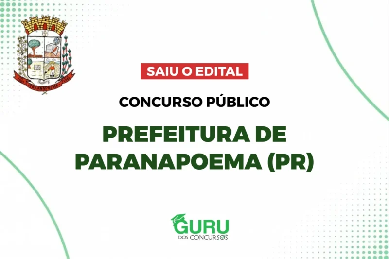 Concurso Prefeitura de Paranapoema PR: Edital com Salários de até R$13 mil! 1 featured 33