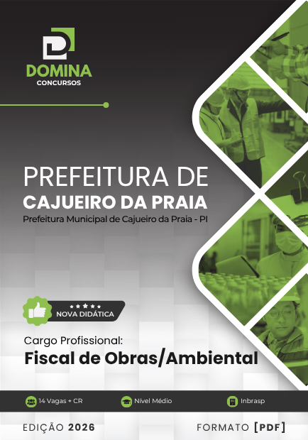 Fiscal de Obras Cajueiro da Praia PI | Apostila 2026 1 Fiscal de Obras Cajueiro da Praia PI | Apostila 2026