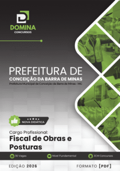Fiscal de Obras e Posturas Conceição da Barra de Minas MG | Apostila 2026
