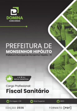Fiscal Sanitário Monsenhor Hipólito PI | Apostila 2026