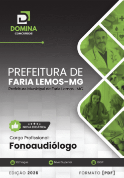 Fonoaudiólogo Faria Lemos MG | Apostila 2026