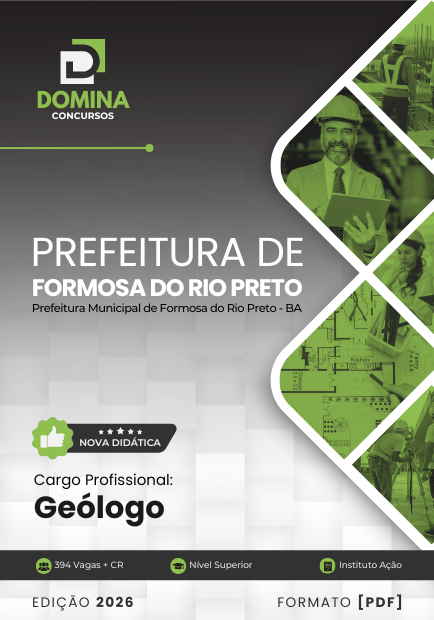 Geólogo Formosa do Rio Preto BA | Apostila 2026 1 Geólogo Formosa do Rio Preto BA | Apostila 2026