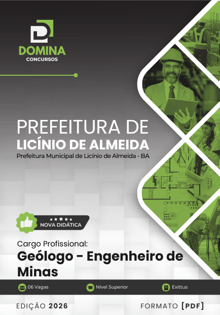 Geólogo Licínio de Almeida BA | Apostila 2026 1 Geólogo Licínio de Almeida BA | Apostila 2026