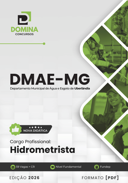 Hidrometrista DMAE Uberlândia MG | Apostila 2026 1 Hidrometrista DMAE Uberlândia MG | Apostila 2026