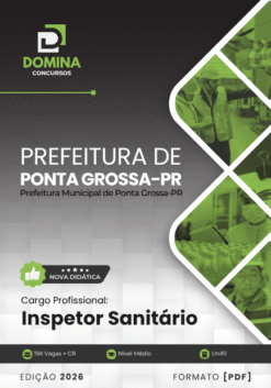 Inspetor Sanitário Ponta Grossa PR | Apostila 2026