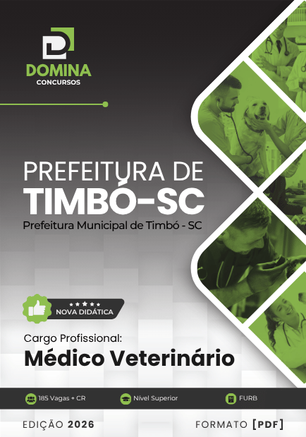 Médico Veterinário Timbó SC | Apostila 2026 1 Médico Veterinário Timbó SC | Apostila 2026