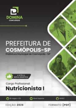 Nutricionista Cosmópolis SP | Apostila 2026