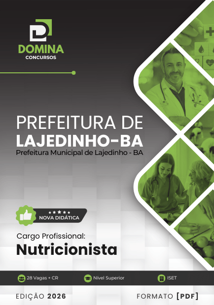Nutricionista Lajedinho BA | Apostila 2026 1 Nutricionista Lajedinho BA | Apostila 2026