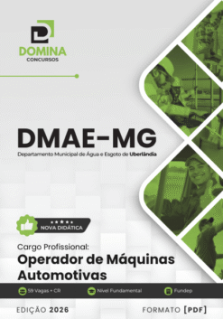 Operador de Máquinas Automotivas DMAE Uberlândia MG | Apostila 2026