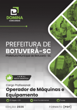 Operador de Máquinas e Equipamentos Botuverá SC | Apostila 2026