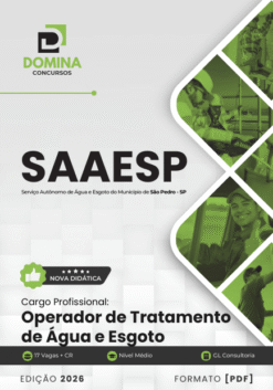 Operador de Tratamento de Água e Esgoto SAAESP SP | Apostila 2026