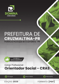 Orientador Social CRAS Cruzmaltina PR | Apostila 2026