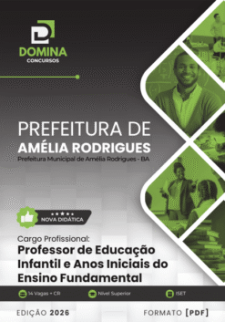 Professor de Ensino Fundamental Amélia Rodrigues BA | Apostila 2026