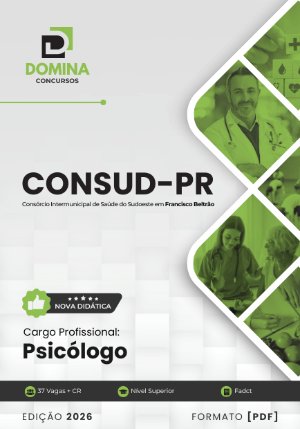 Psicólogo CONSUD PR | Apostila 2026 1 Psicólogo CONSUD PR | Apostila 2026