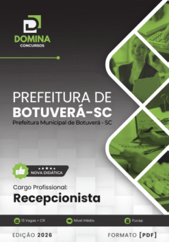 Recepcionista Botuverá SC | Apostila 2026