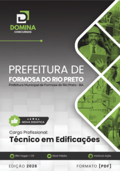 Técnico em Edificações Formosa do Rio Preto BA | Apostila 2026