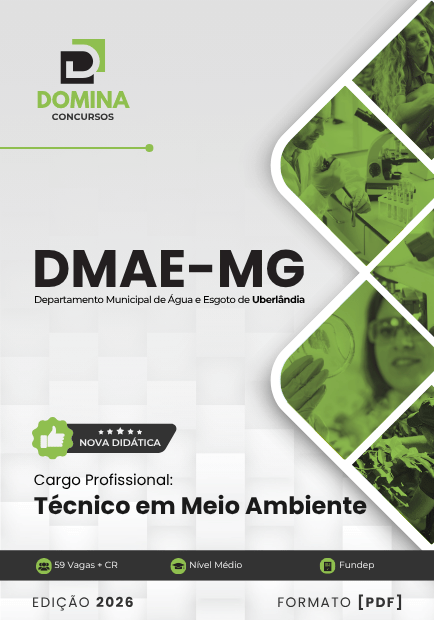 Técnico em Meio Ambiente DMAE Uberlândia MG | Apostila 2026 1 Técnico em Meio Ambiente DMAE Uberlândia MG | Apostila 2026