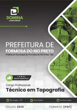 Técnico em Topografia Formosa do Rio Preto BA | Apostila 2026