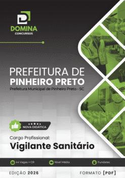 Vigilante Sanitário Pinheiro Preto SC | Apostila 2026