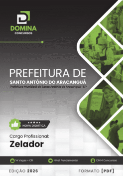 Zelador Santo Antônio do Aracanguá SP | Apostila 2026