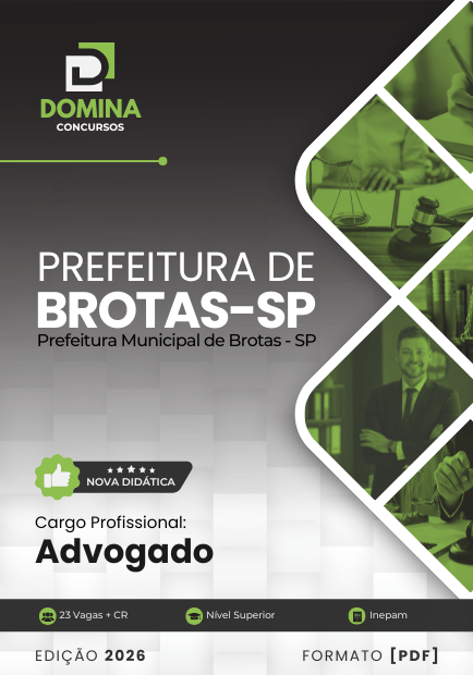 Advogado Brotas SP | Apostila 2026 1 Advogado Brotas SP | Apostila 2026