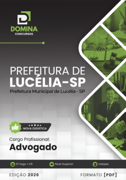 Advogado Lucélia SP | Apostila 2026
