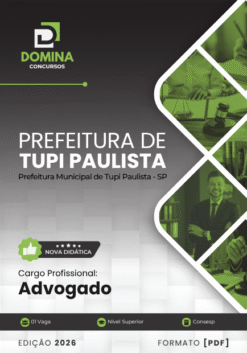 Advogado Tupi Paulista SP | Apostila 2026