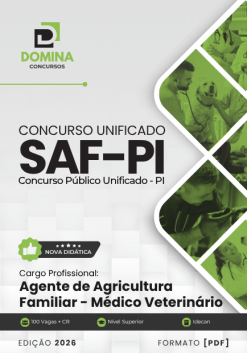 Agente de Agricultura Familiar Médico Veterinário SAF PI | Apostila 2026