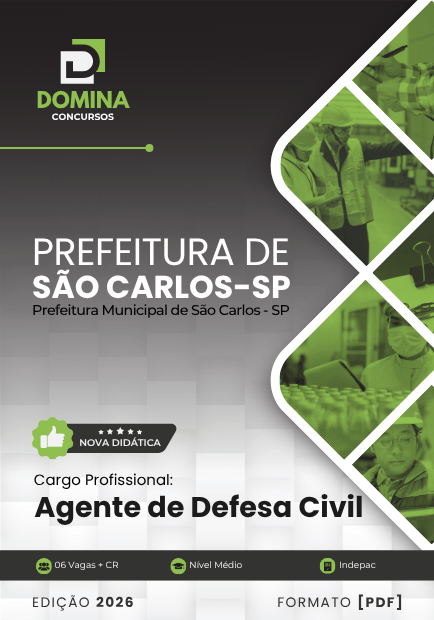 Agente de Defesa Civil São Carlos SP | Apostila 2026 1 Agente de Defesa Civil São Carlos SP | Apostila 2026