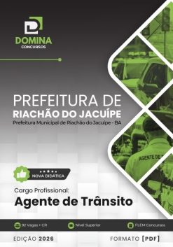 Agente de Trânsito Riachão do Jacuípe BA | Apostila 2026