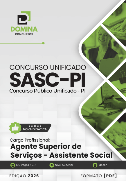 Agente Superior de Serviços Assistente Social SASC PI | Apostila 2026 1 Agente Superior de Serviços Assistente Social SASC PI | Apostila 2026