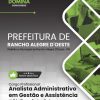 Analista Administrativo Gestão à Saúde Rancho Alegre D’Oeste PR | Apostila 2026 Analista Administrativo Gestão à Saúde Rancho Alegre D’Oeste PR | Apostila 2026