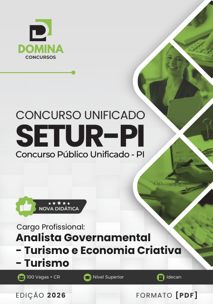 Analista Governamental Turismo e Economia Criativa SETUR PI | Apostila 2026 1 Analista Governamental Turismo e Economia Criativa SETUR PI | Apostila 2026