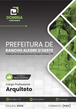 Arquiteto Rancho Alegre D’Oeste PR | Apostila 2026