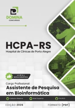 Assistente de Pesquisa em Bioinformática HCPA RS | Apostila 2026