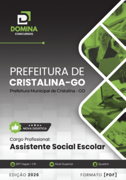 Assistente Social Escolar Cristalina GO | Apostila 2026